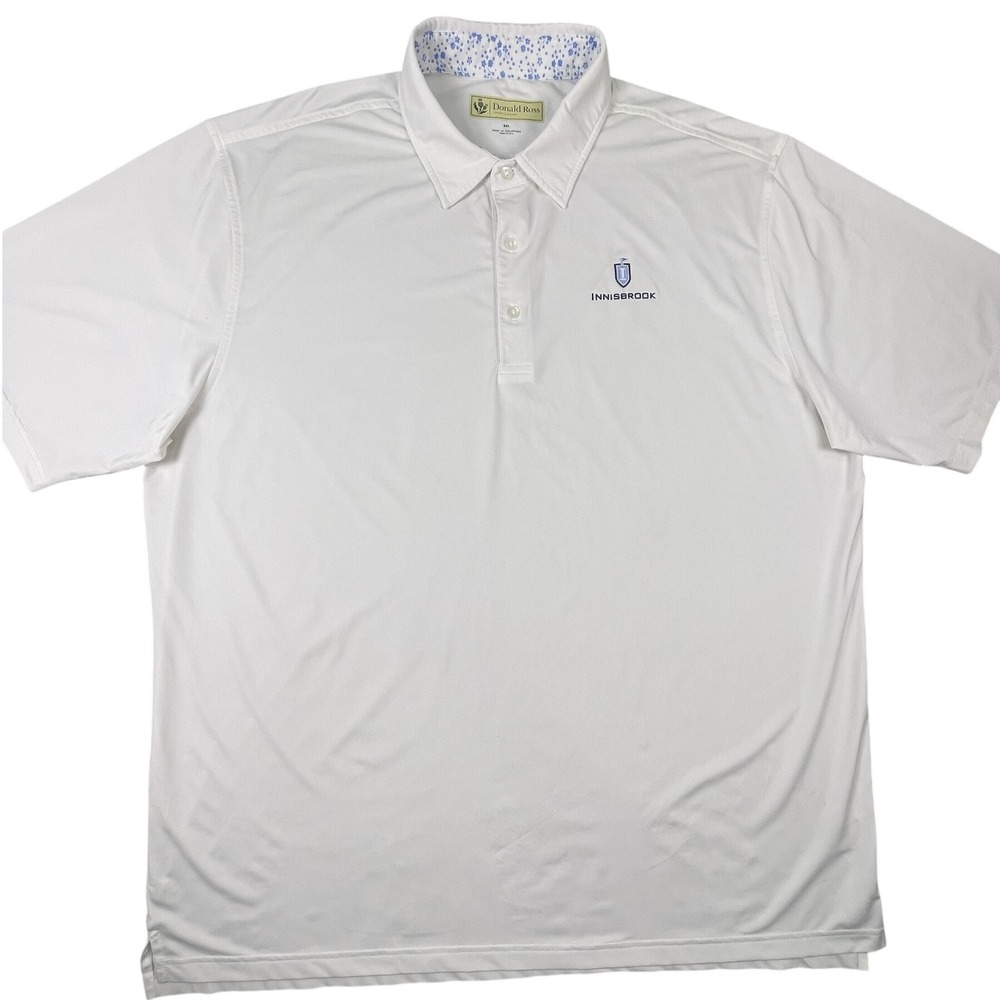 Donald Ross Polo Mens XXL White Innisbrook Florida Golf Sportswear Performance